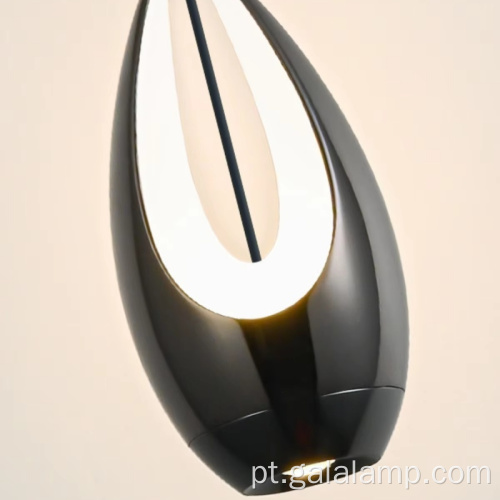 Luz pendente minimalista italiana em forma de lágrima